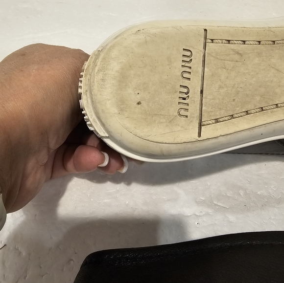 Miu Miu Capped Toe Slip on loafers - Picture 12 of 14